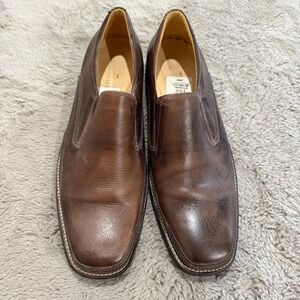 Sandro‎ Moscoloni LIndsey Brown Latego Leather Loafer Shoes Mens Sz 14D Brazil